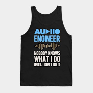 Funny Audio Engineer Tank Top